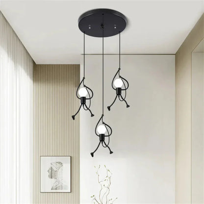 Adjustable Drop Ceiling Light with Whimsical Pendant Design