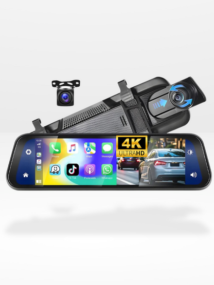 4K Dual Lens Dashboard Camera with CarPlay and Video Recording