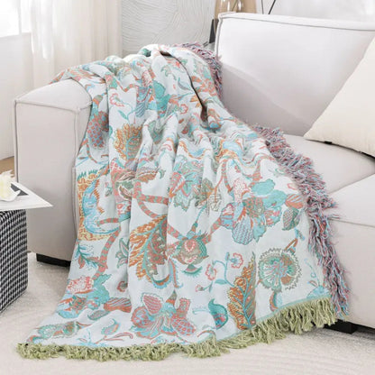 Chic Paisley Tassel Throw Blanket for Every Occasion