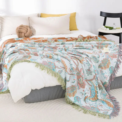 Chic Paisley Tassel Throw Blanket for Every Occasion