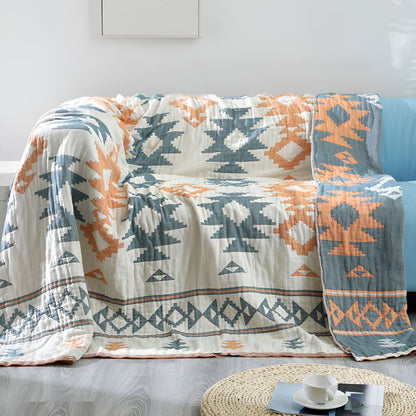 Dual-Sided Cozy Blanket for Stylish Comfort
