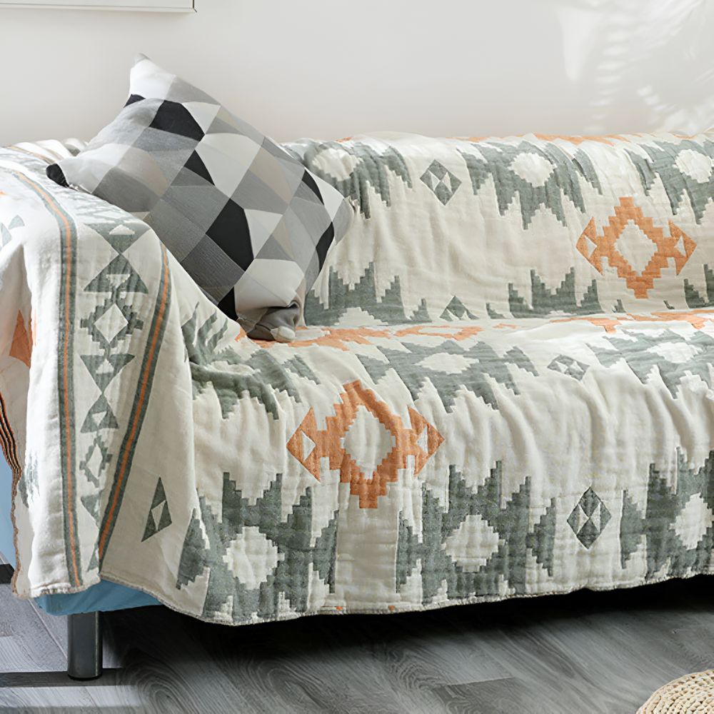 Dual-Sided Cozy Blanket for Stylish Comfort