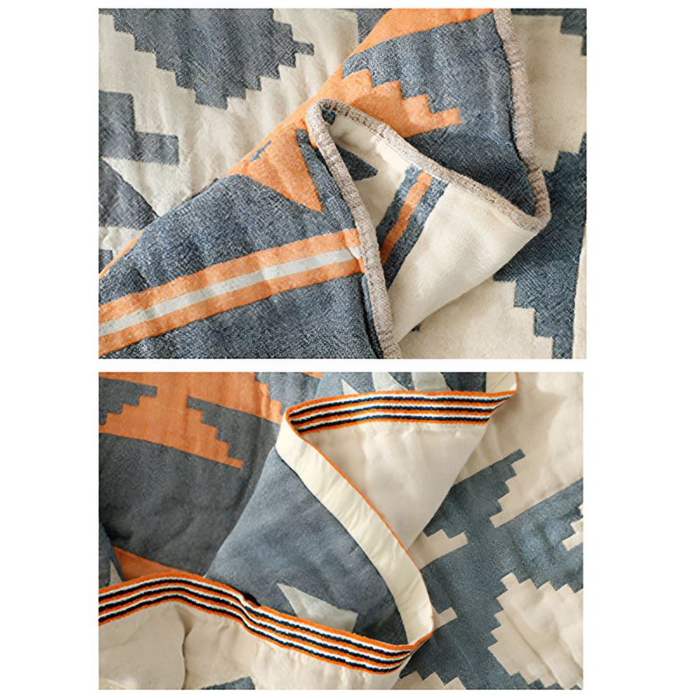 Dual-Sided Cozy Blanket for Stylish Comfort