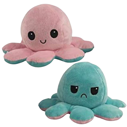 Reversible Mini Octopus Plush Toy