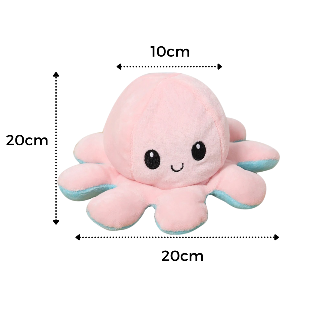 Reversible Mini Octopus Plush Toy
