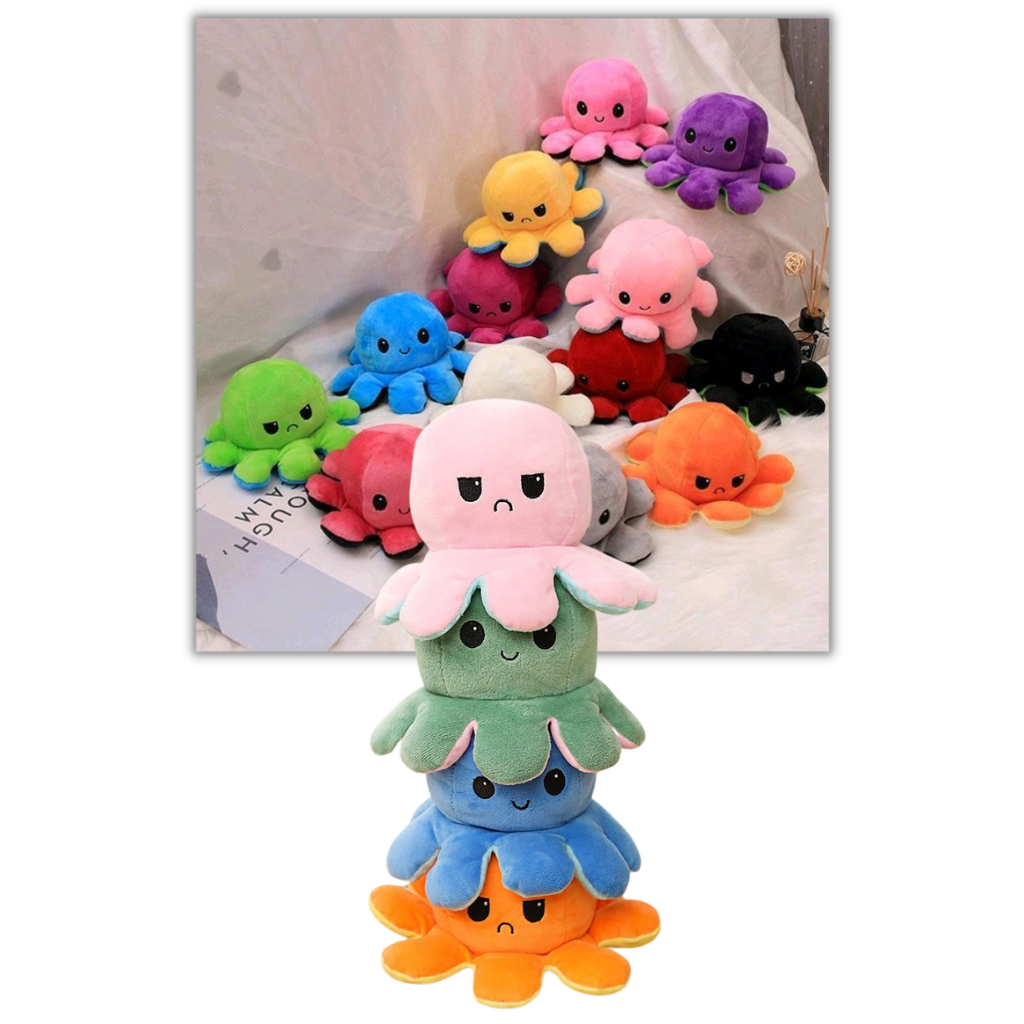 Reversible Mini Octopus Plush Toy