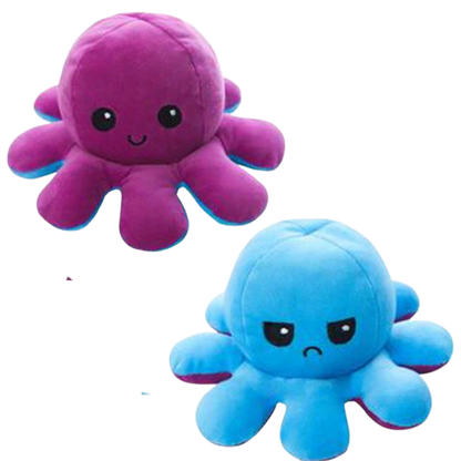 Reversible Mini Octopus Plush Toy