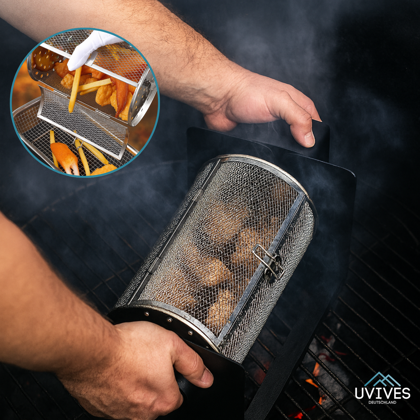 Healthier Roasting & Grilling with Rotating Feature