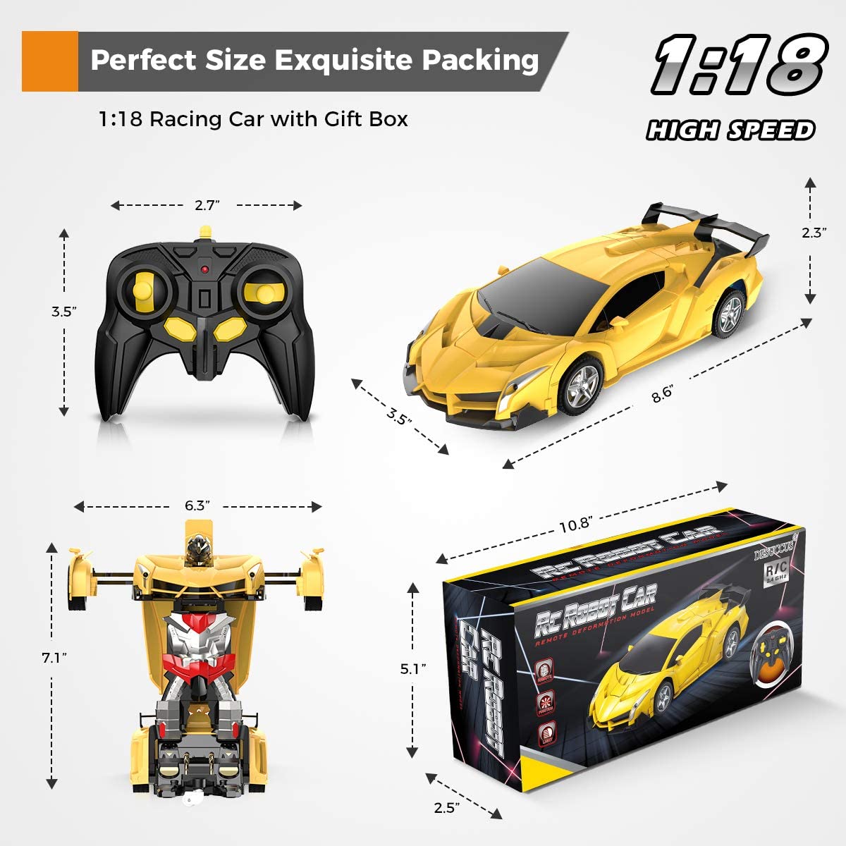 Transforming RC Car & Robot | Exciting Dual-Mode Fun