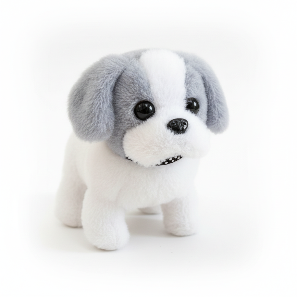 Interactive Plush Puppy Toy for Kids - Walking and Barking Robot Dog