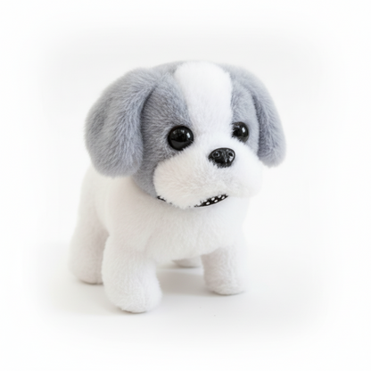 Interactive Plush Puppy Toy for Kids - Walking and Barking Robot Dog