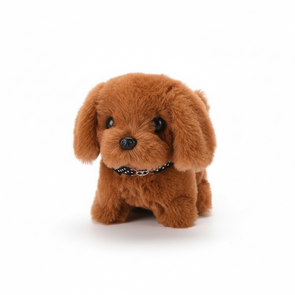 Interactive Plush Puppy Toy for Kids - Walking and Barking Robot Dog