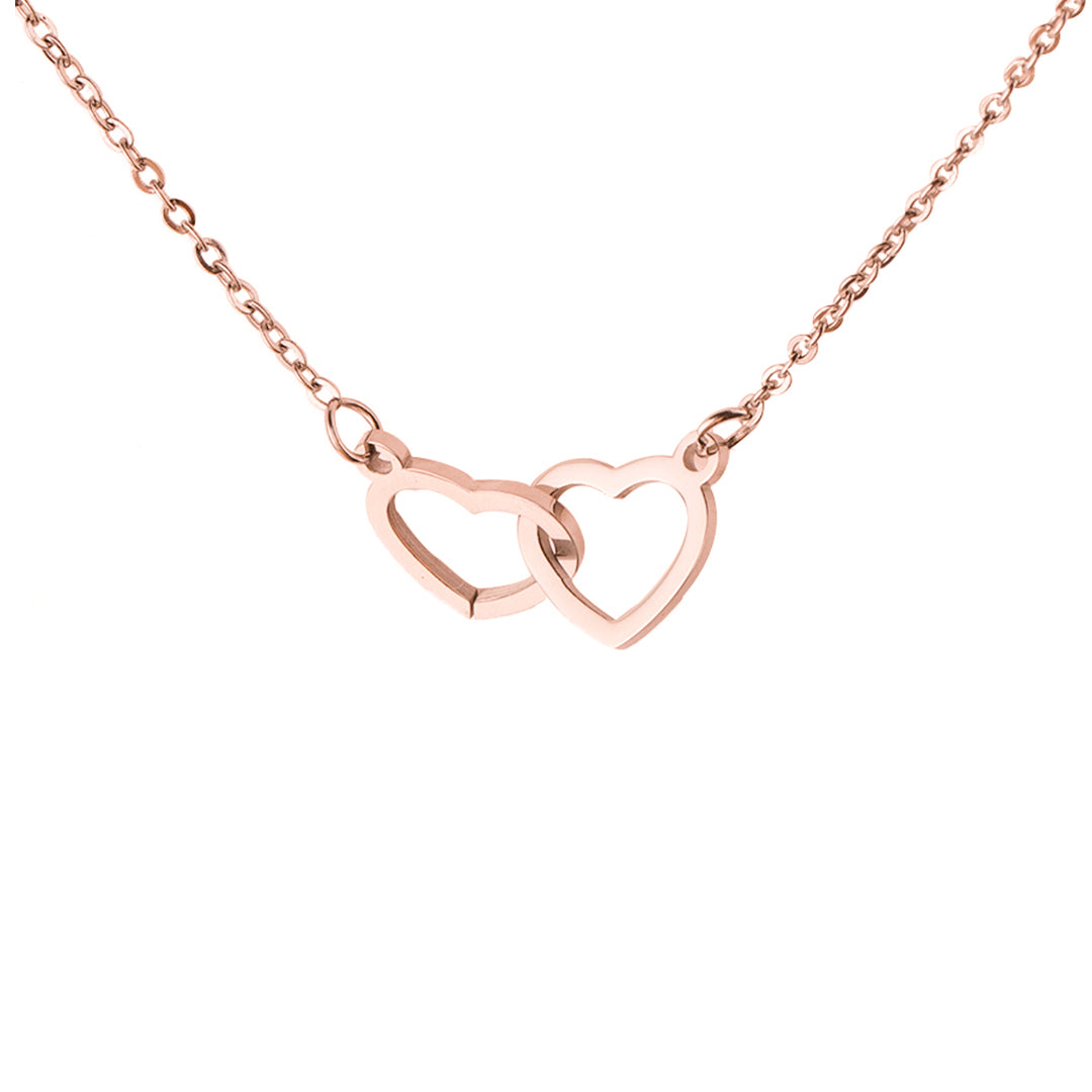Rose and Heart Necklace Gift Set – Light Eternal Rose with Secret Love Pendant