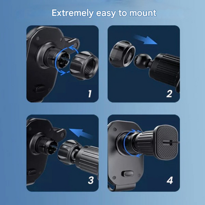 360° Rotatable Car Air Vent Phone Holder with Hook Lock – SafeGrip Design