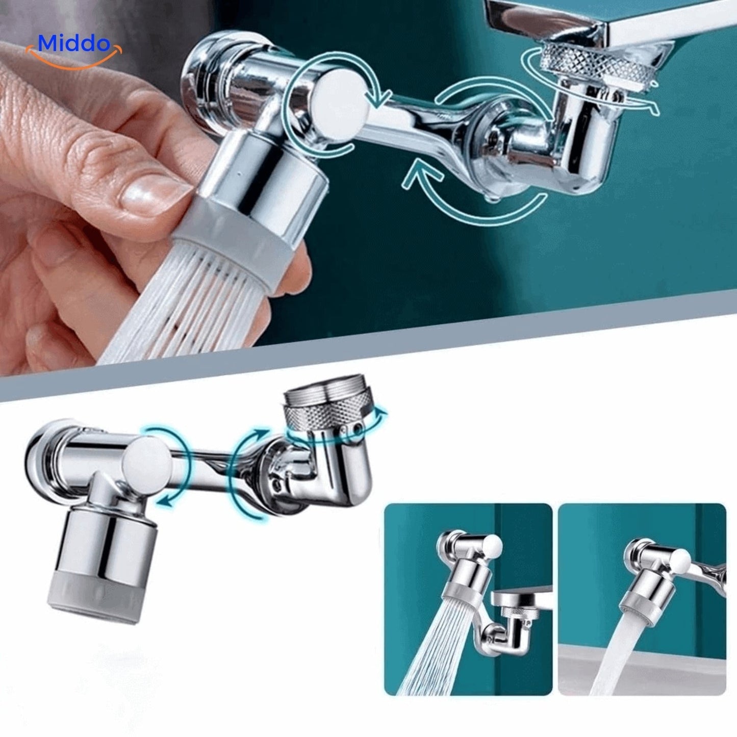 Buy One Get One Free | 360° Swiveling Faucet with Adjustable Sprayer