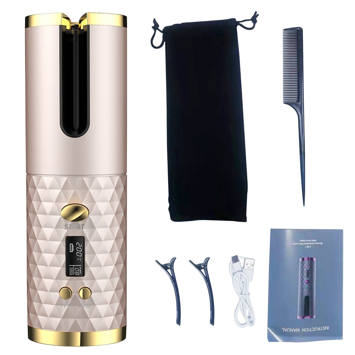 Cordless Magic Curling Wand for Effortless Waves