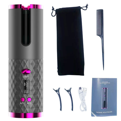 Cordless Magic Curling Wand for Effortless Waves