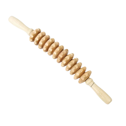 Massage Roller for Back Relief – Wooden Design