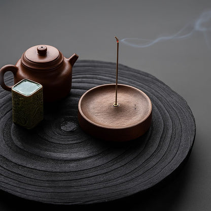 Natural Harmony Wood Incense Holder for Peaceful Spaces