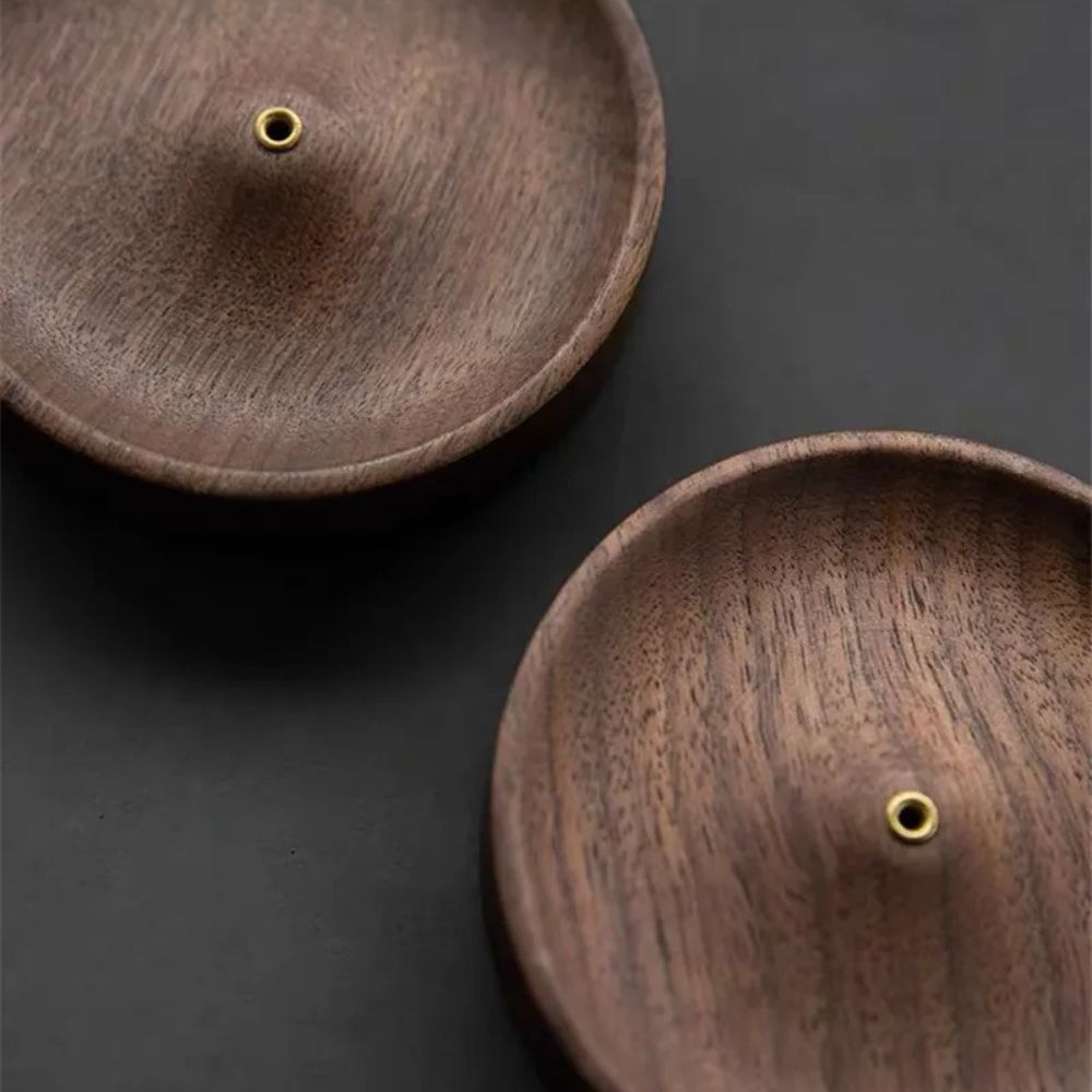 Natural Harmony Wood Incense Holder for Peaceful Spaces