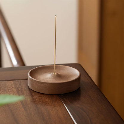 Natural Harmony Wood Incense Holder for Peaceful Spaces