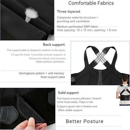 Posture Corrector for Back Support | Upright Shoulder Aid