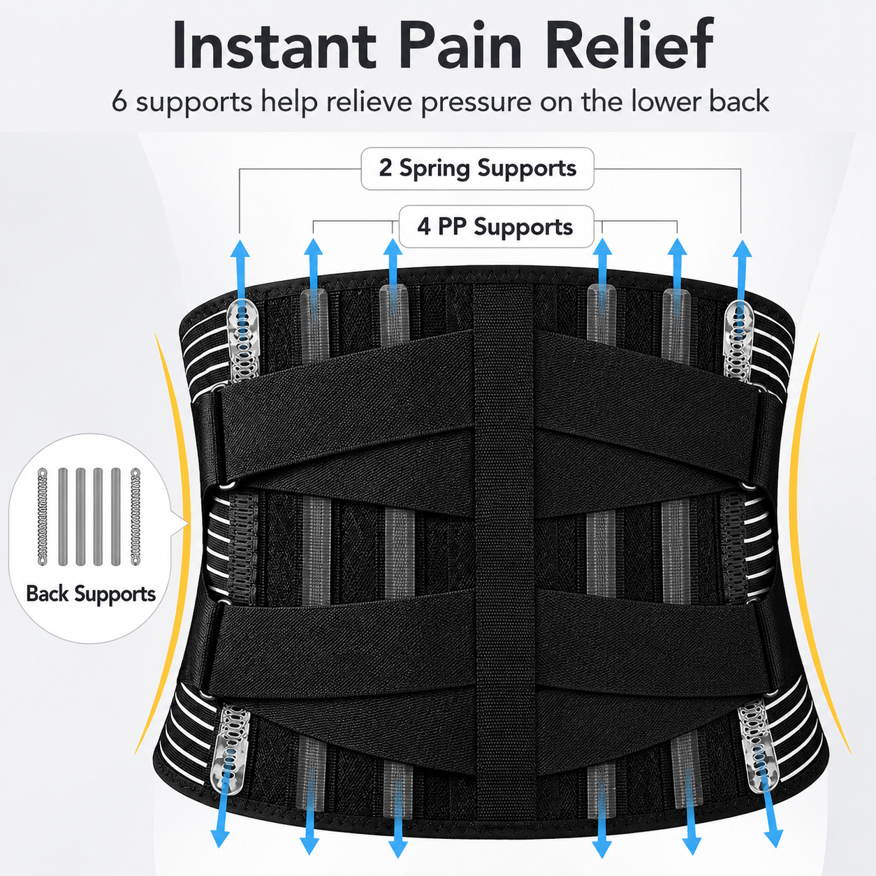 Back Support Belt | Advanced Support System for Comfort