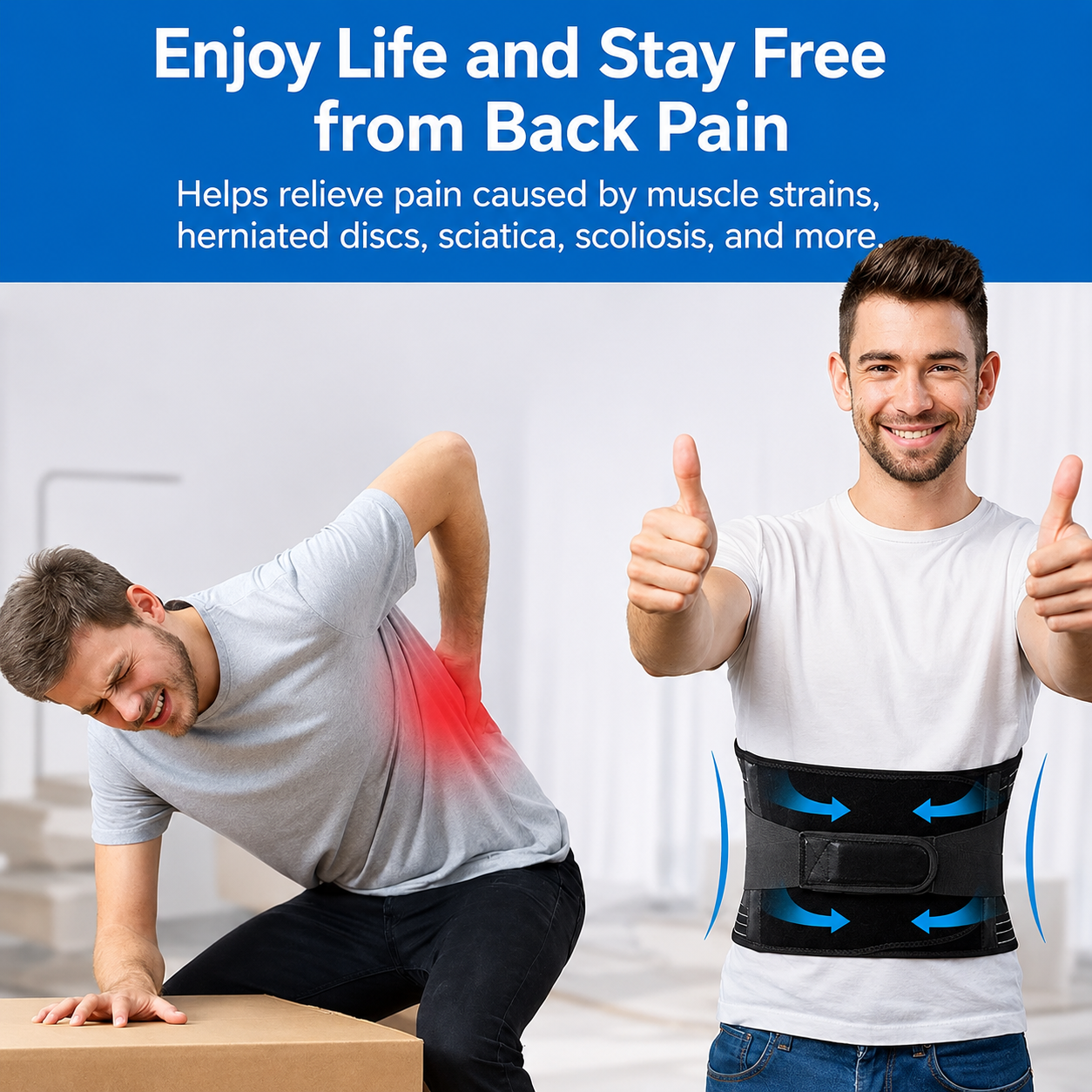 Back Support Belt | Advanced Support System for Comfort