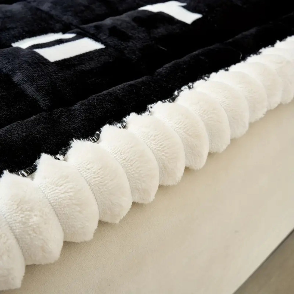Chic Ruffled Quilted Sofa Protector for Cozy Living