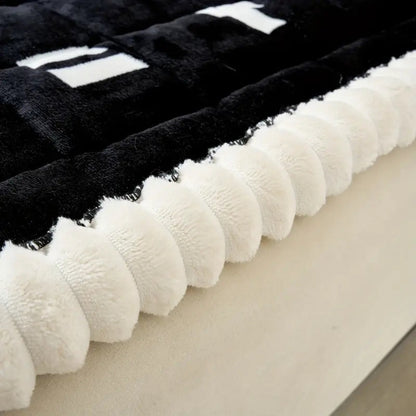 Chic Ruffled Quilted Sofa Protector for Cozy Living