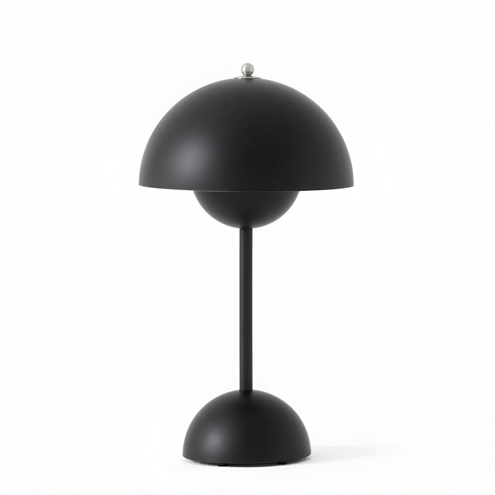 Cordless LED Table Lamp with Dimmable Mushroom Design – Elegant Glow