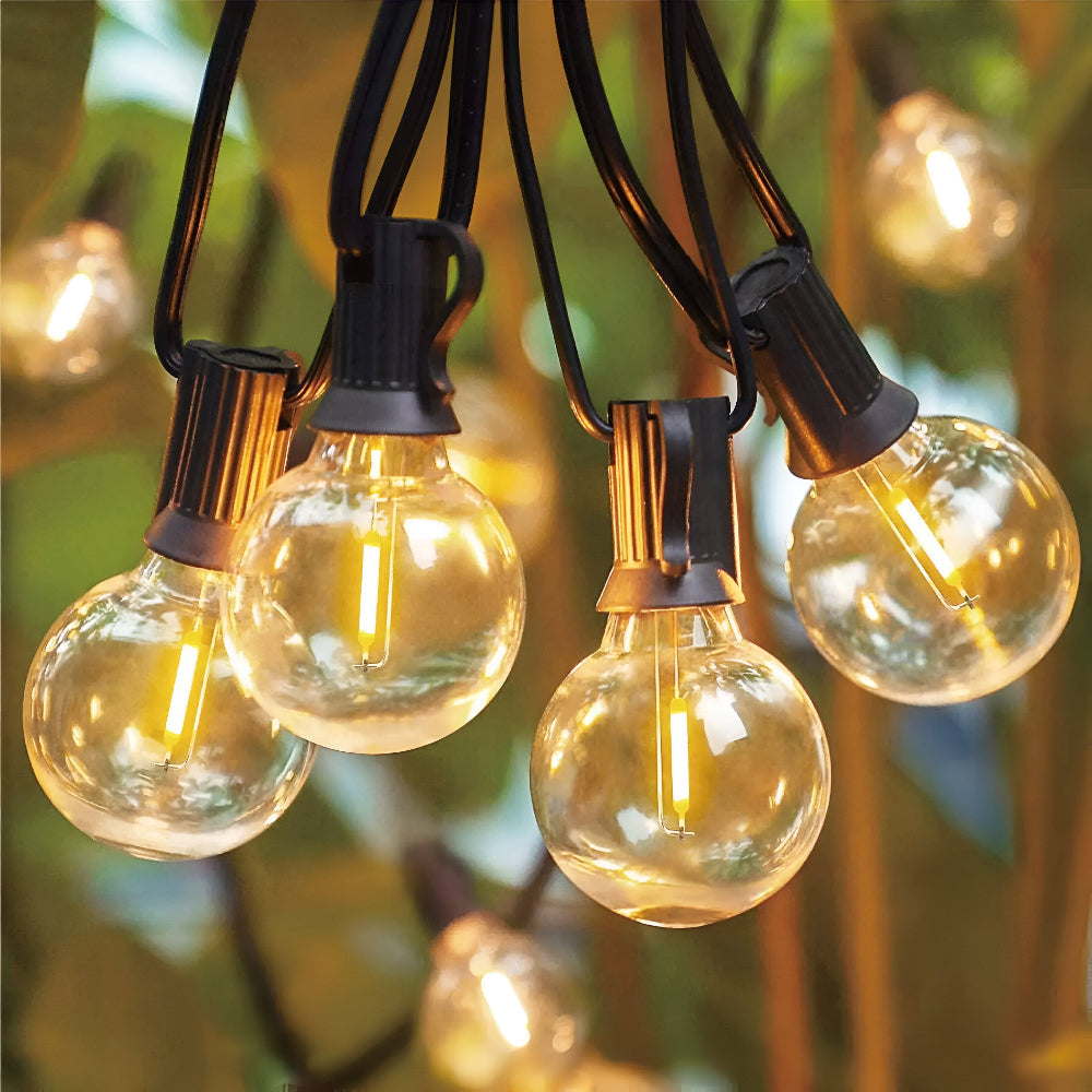 Waterproof Globe Patio Lights – LED Outdoor String Illumination