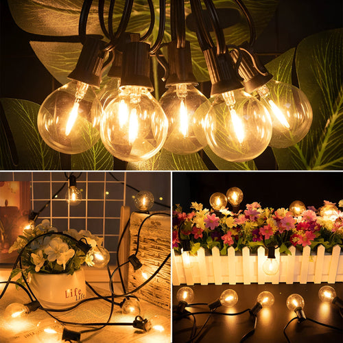 Waterproof Globe Patio Lights – LED Outdoor String Illumination