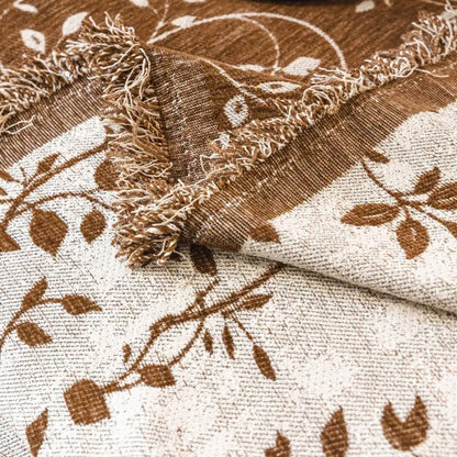 Charming Floral Couch Protector in Ivory