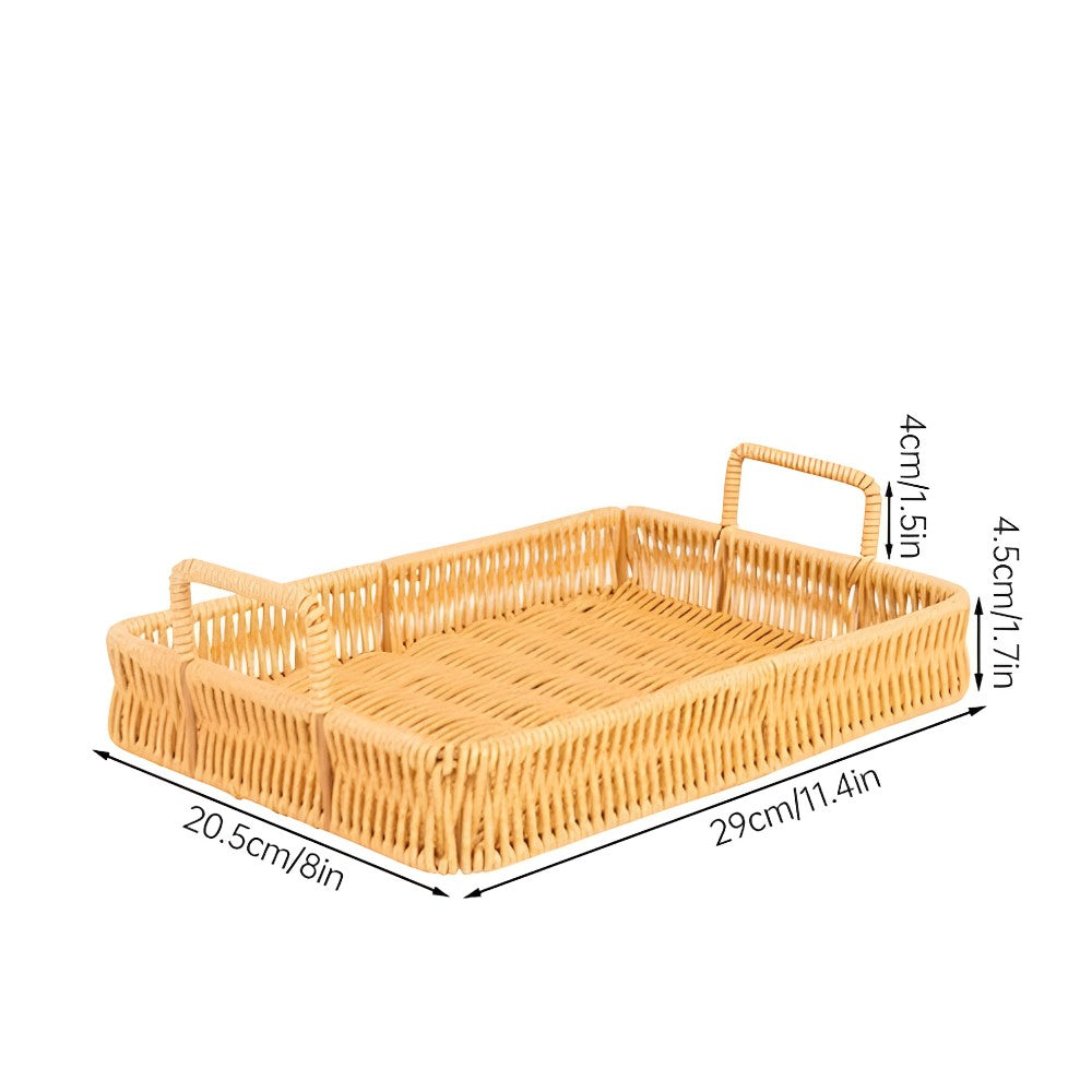 Chic Natural Fiber Serving Tray for Stylish Living