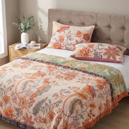 Charming Floral Boho Pillowcase Set | 2-Piece Collection
