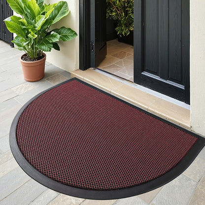 Elegant Semi-Circular Welcome Mat | Slip-Resistant Design