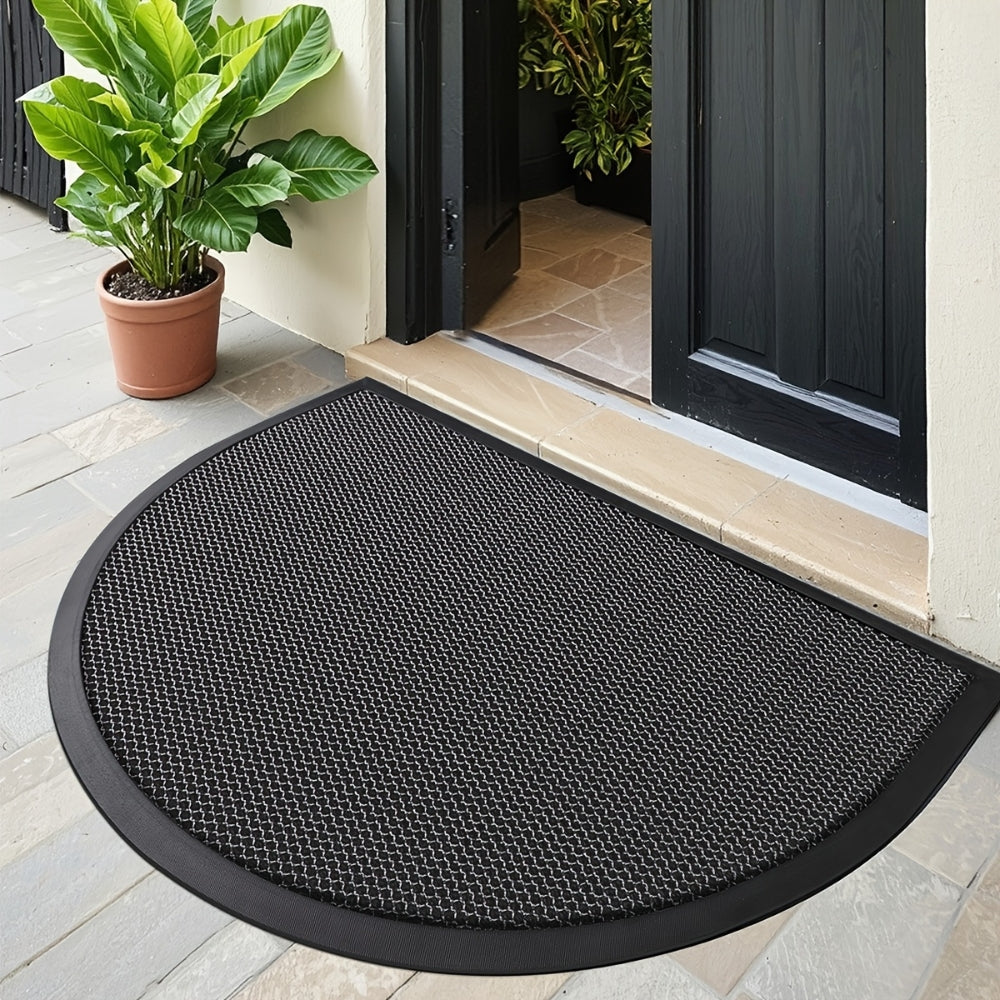 Elegant Semi-Circular Welcome Mat | Slip-Resistant Design
