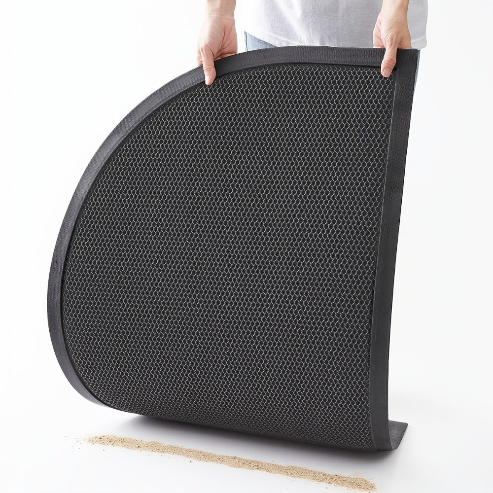 Elegant Semi-Circular Welcome Mat | Slip-Resistant Design