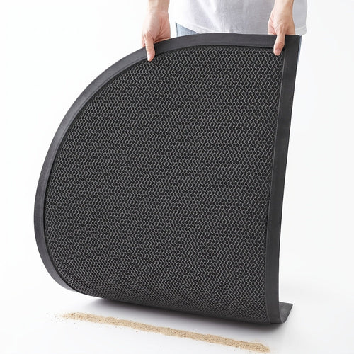 Elegant Semi-Circular Welcome Mat | Slip-Resistant Design