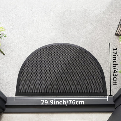 Elegant Semi-Circular Welcome Mat | Slip-Resistant Design