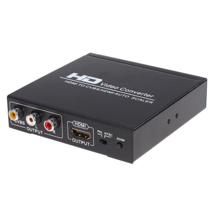 HDMI to CVBS/AV Video Converter Scaler Box (Black) NK-10II