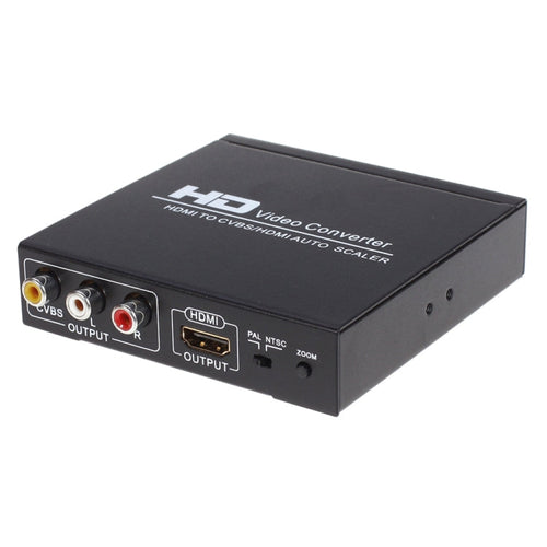 HDMI to CVBS/AV Video Converter Scaler Box (Black) NK-10II