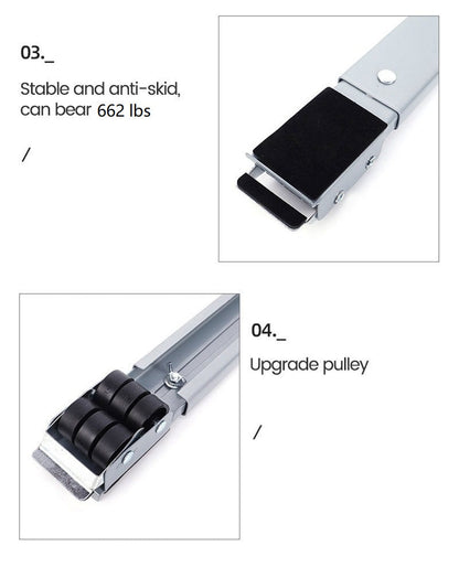 Adjustable Appliance Stand with Wheels & Locking Brakes