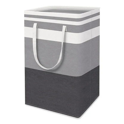 75L Waterproof Fabric Laundry Basket with Foldable Design and Handles