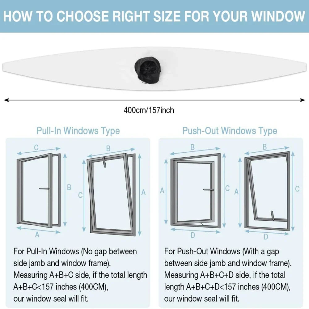 Efficient Window Seal Kit for Portable Air Conditioner Use