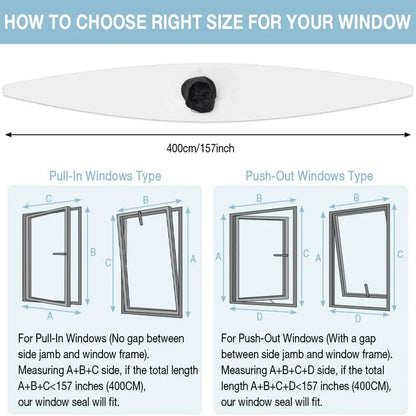 Efficient Window Seal Kit for Portable Air Conditioner Use