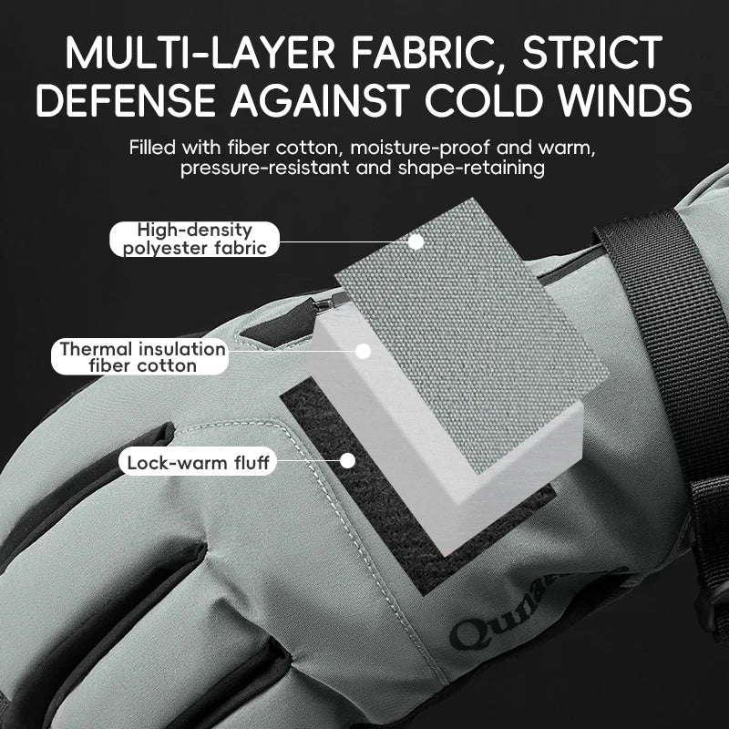 Weatherproof Touchscreen Ski Gloves for Adventurers
