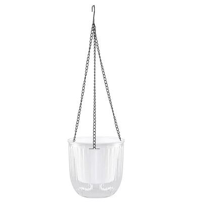 Clear Hanging Planter with Self-Watering System | Hydroponic Compatible | UV Resistant | 11.5–21 cm