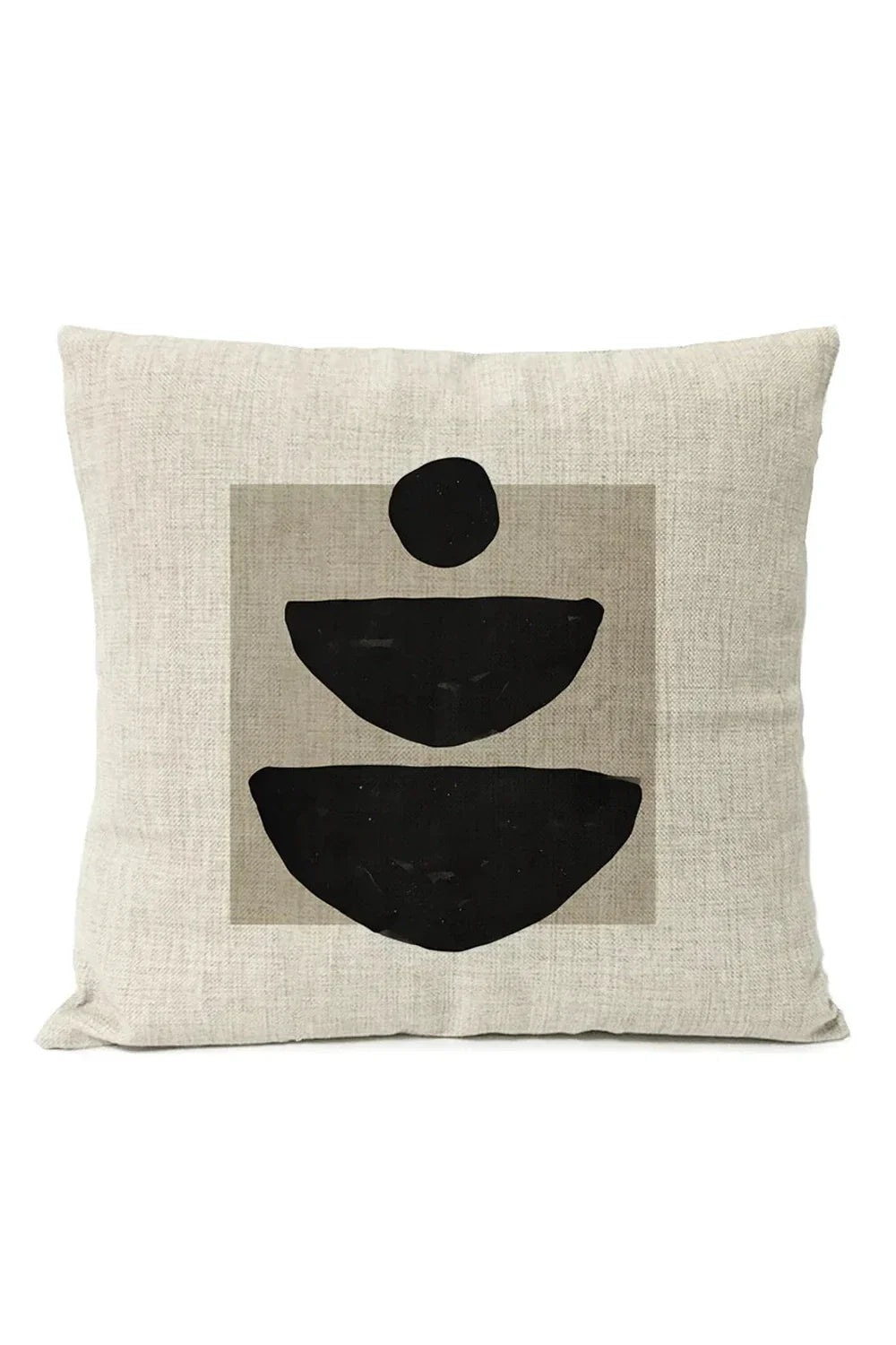 Geometric Black Pillow Cover